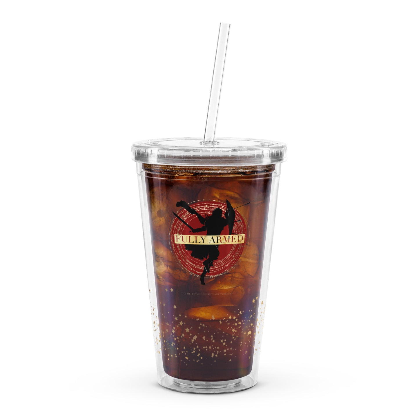 Armor of God Clear plastic tumbler