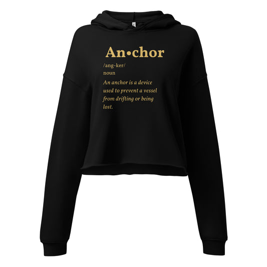 Forever Anchored Crop Hoodie